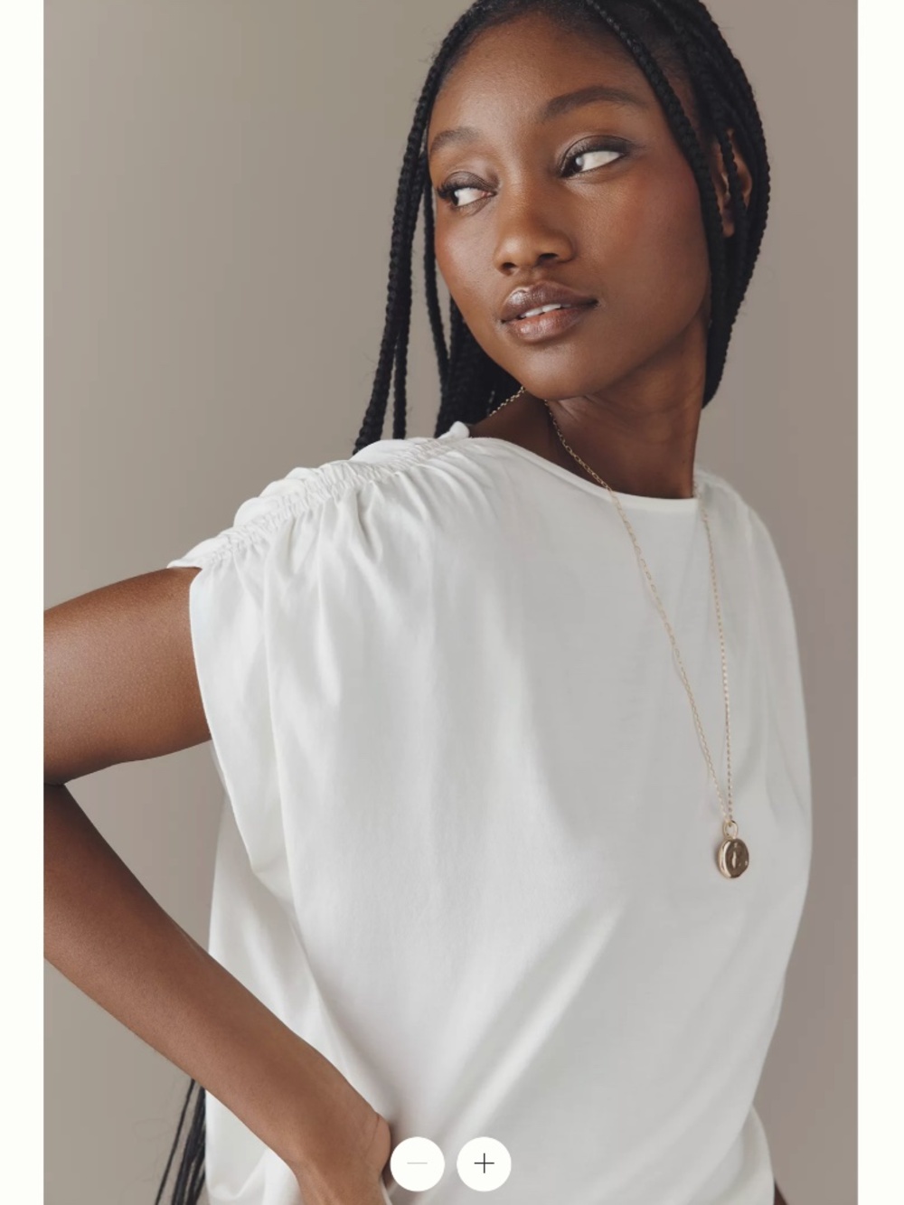 NWT Anthropologie x Nation Los Angeles Cotton Rebecca Boat-Neck Top